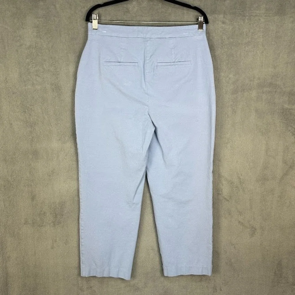 Boden Pants Womens 10R Blue Bi-stretch Tapered Ankle Trouser Stretch Career